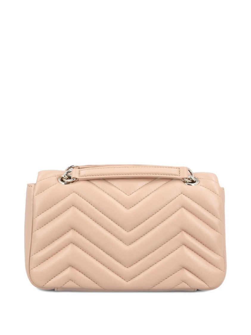 Gucci Chevron-Pattern Lamb Leather Handbag