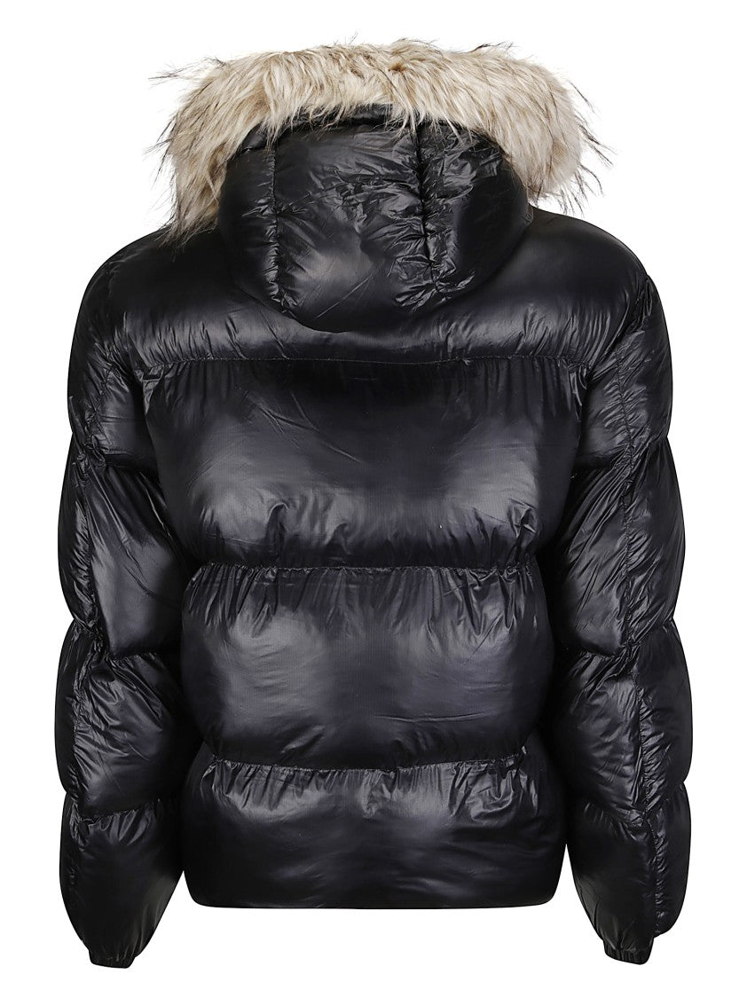 Umbro Puffer Jacket With Faux Fur Hood