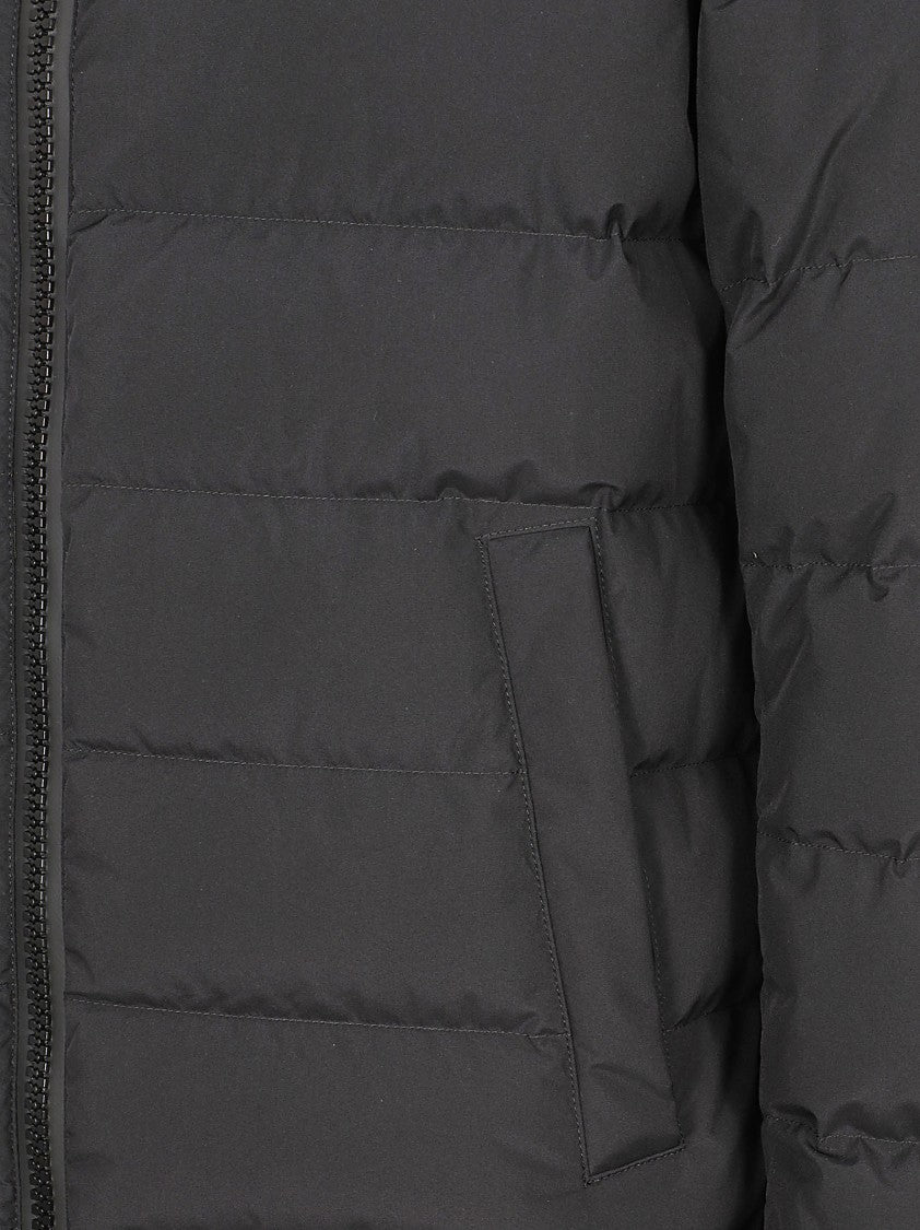 Herno Quilted Casual Jacket With Hood And Adjustable Features