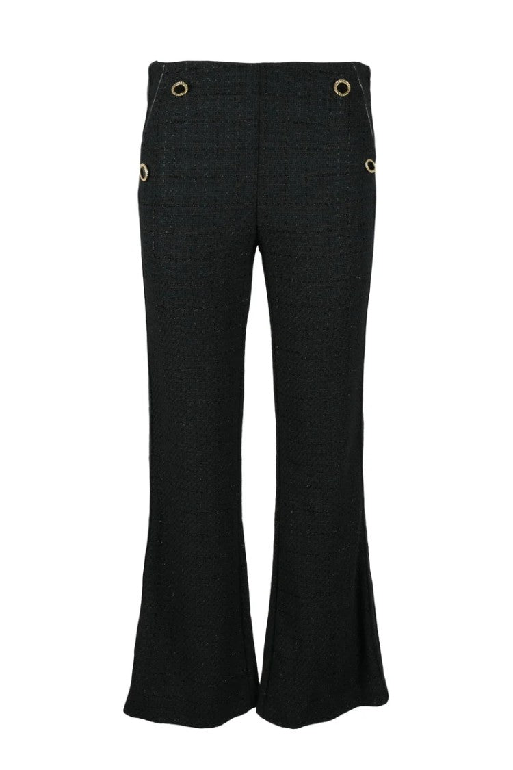 Simona Corsellini Textured Flared Trousers