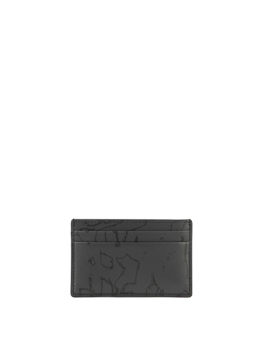 Alexander Mcqueen Black Leather Wallet