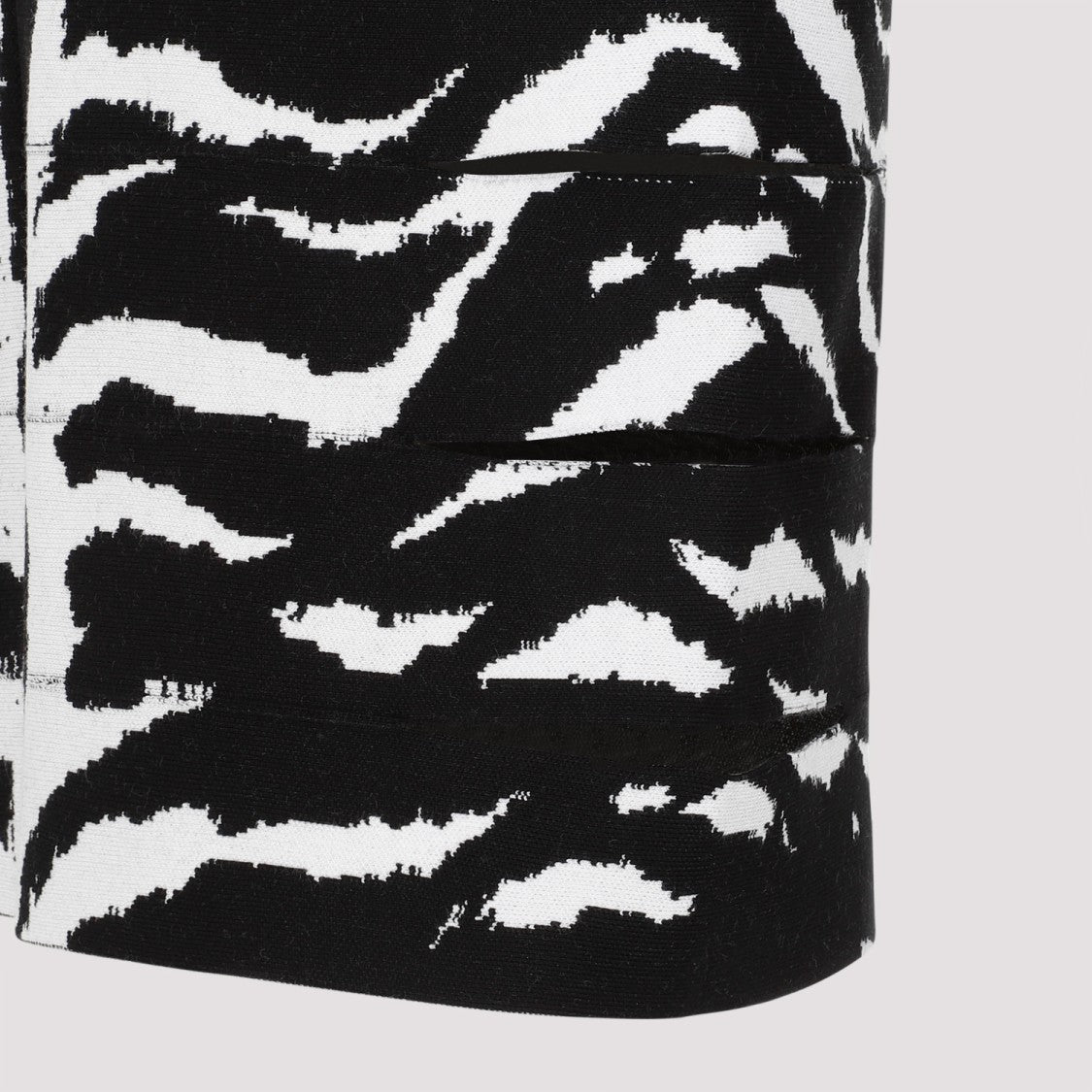 Alaïa Zebra White And Black Viscose Pencil Skirt
