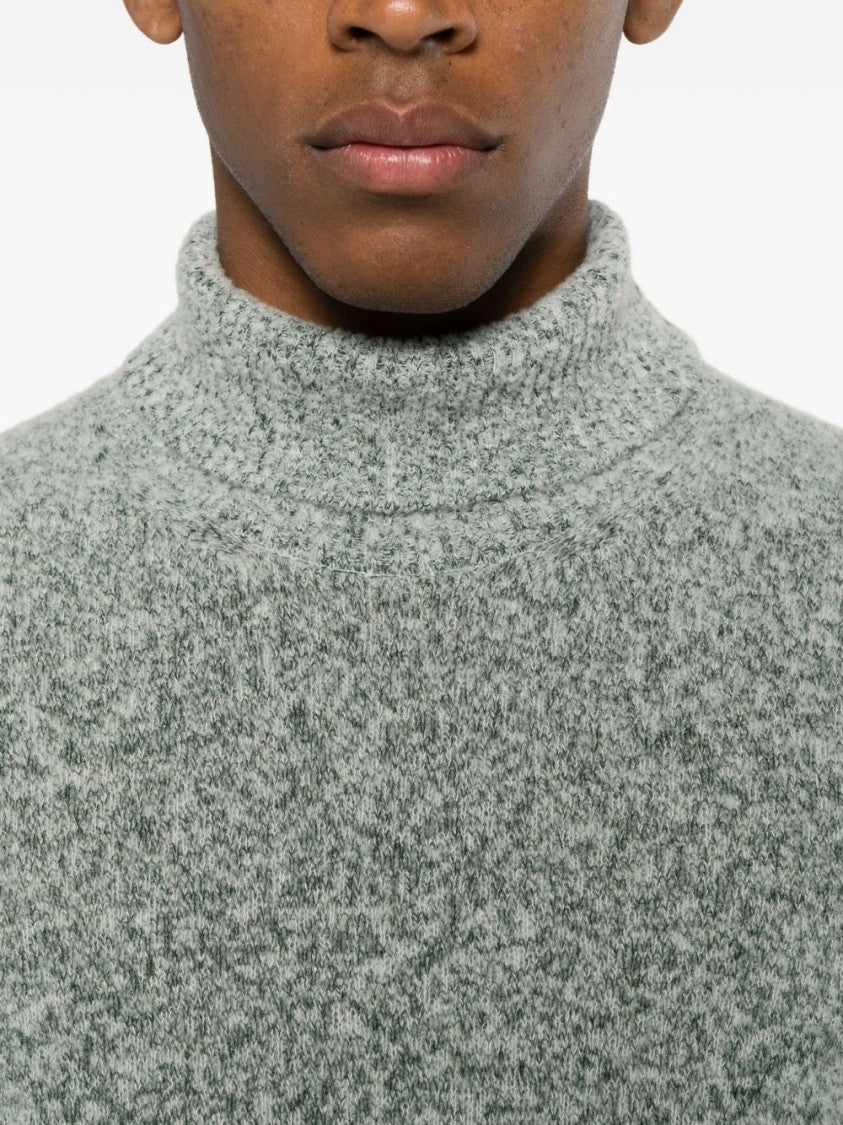 Scaglione Textured High-Neck Sweater