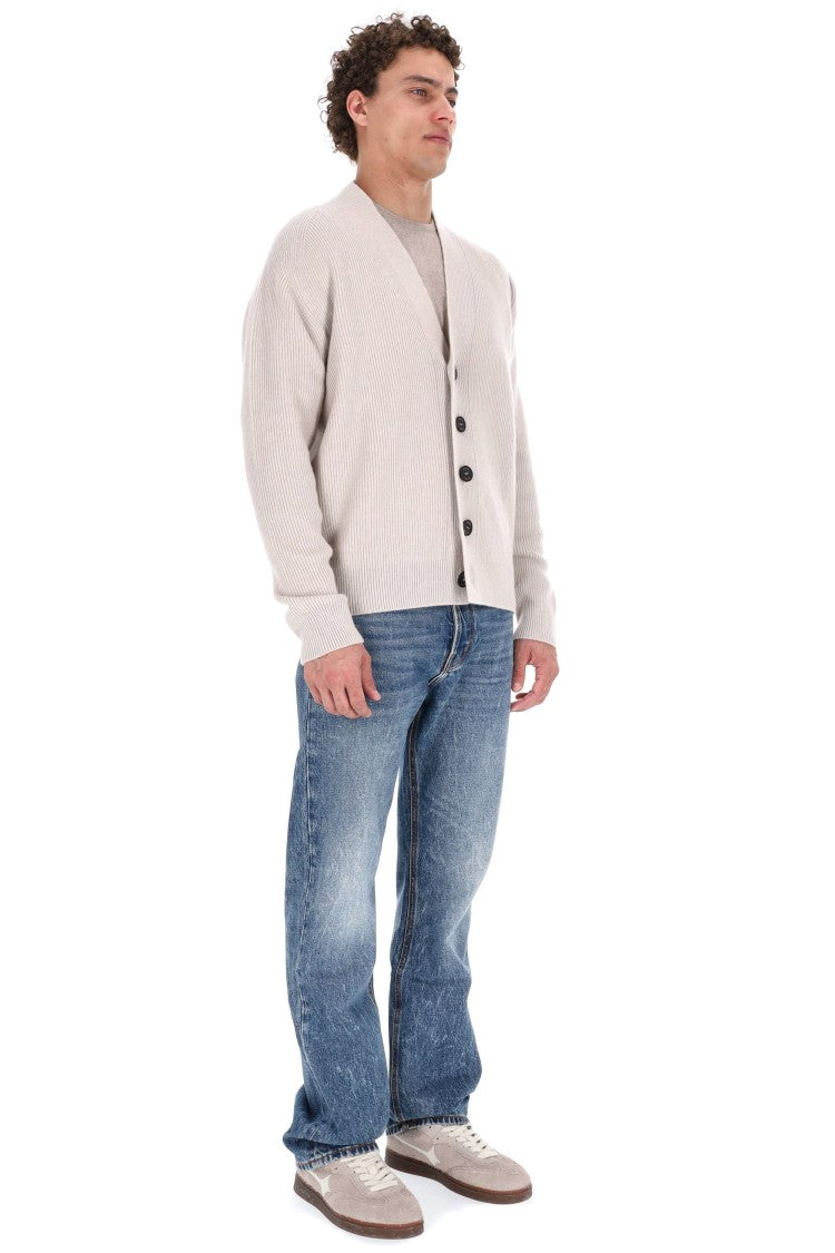 Drumohr Ribbed Pure Cashmere Cardigan