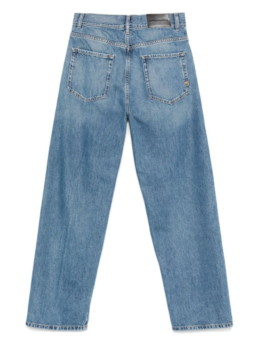 Pinko Indigo Blue Relaxed Fit Jeans