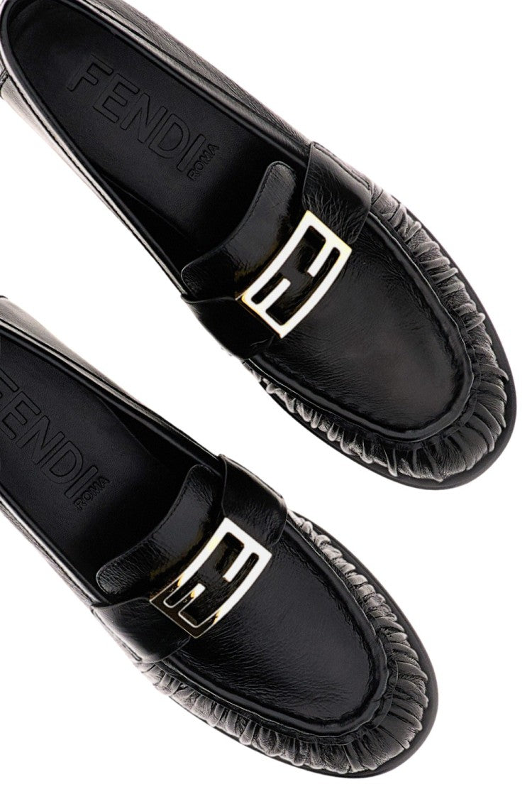 Fendi Black Nappa Leather Loafer
