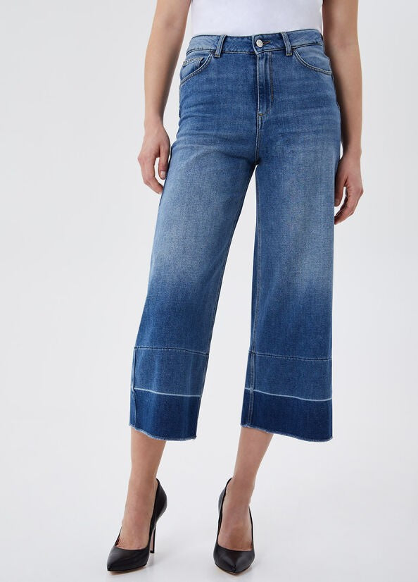 Liu Jo Wide Leg High Waist Denim Jeans