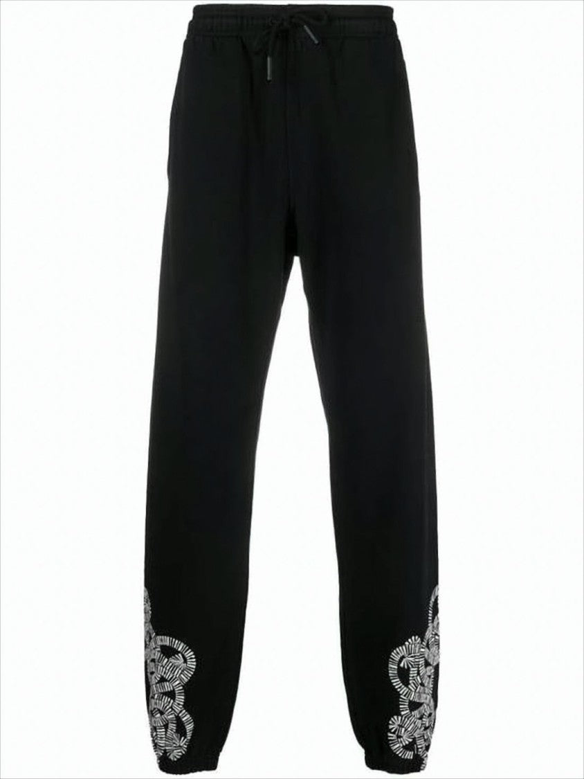Marcelo Burlon Relaxed Fit Black Jogger Pants
