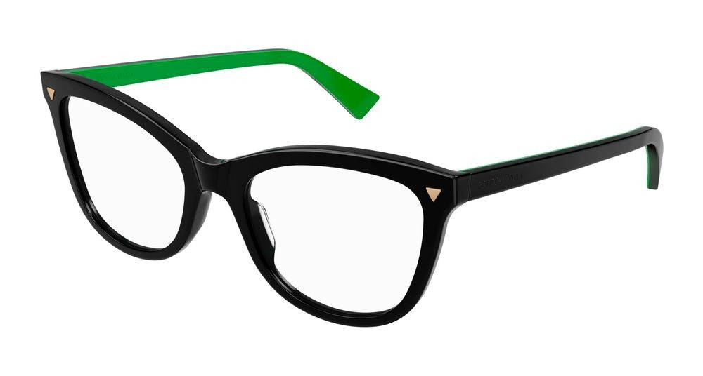 Bottega Veneta Eyeglasses Bv1226o 005 Black Black Transparent 52/19/145