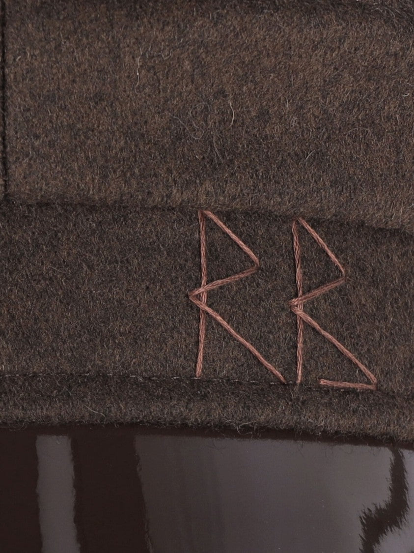 Ruslan Baginskiy Brown Wool Baker Boy Hat