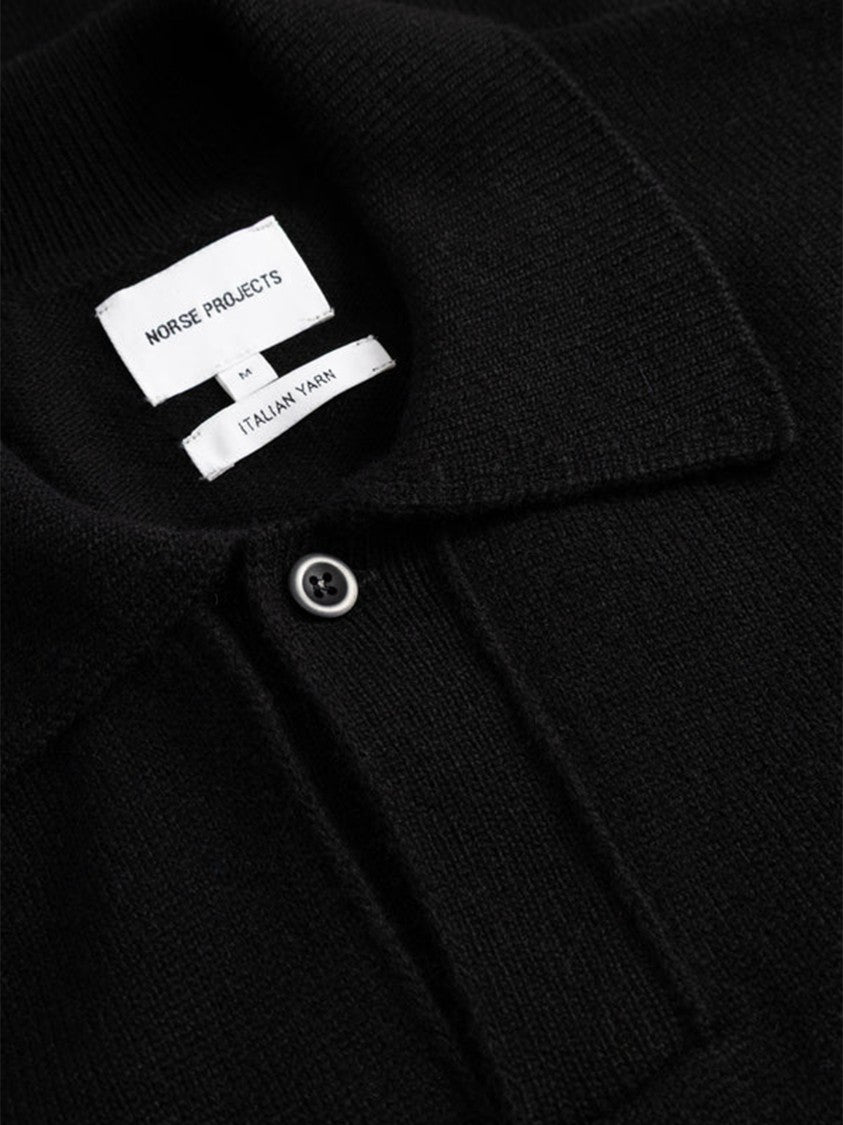 Norse Projects Restinge Merino Lambswool Long-Sleeve Polo Shirt