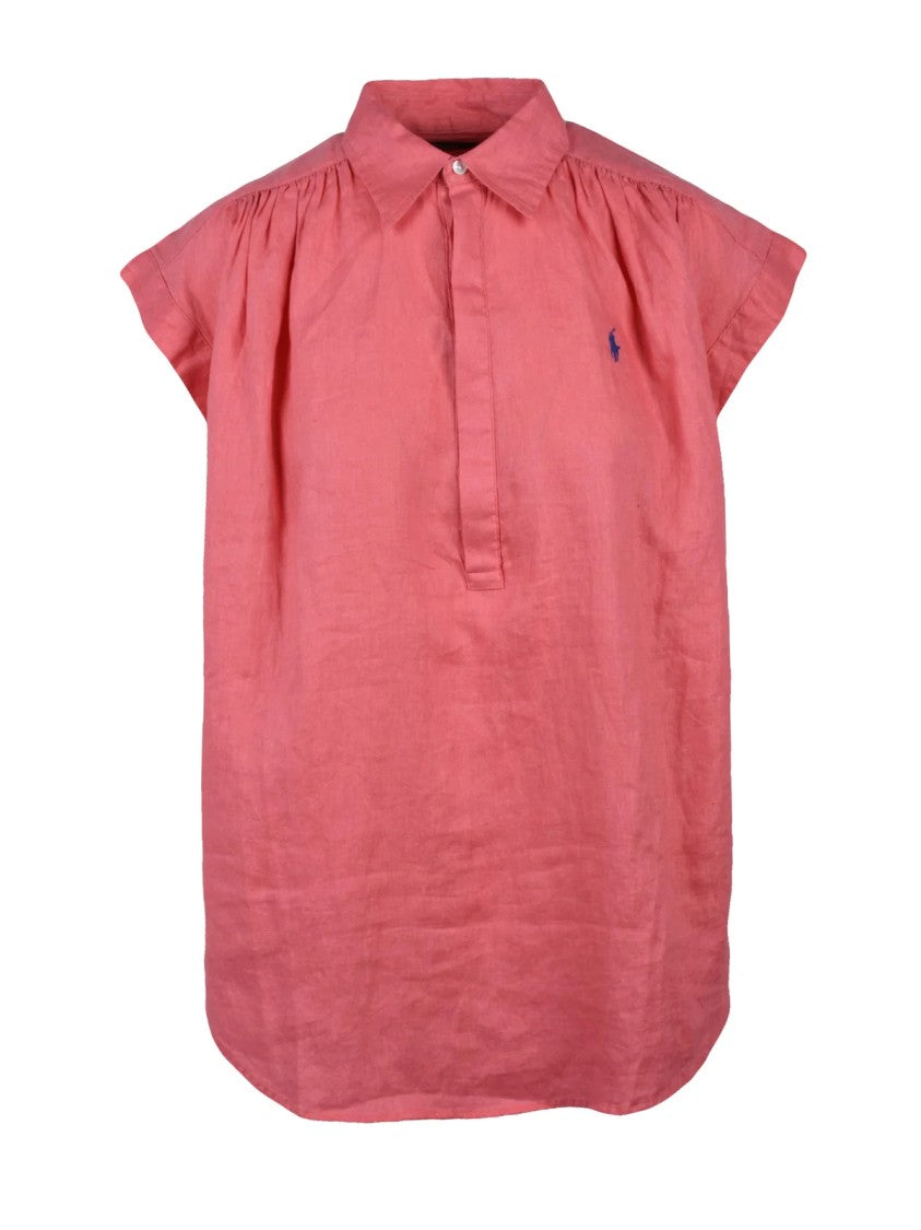Polo Ralph Lauren Pink Women Linen Blouse