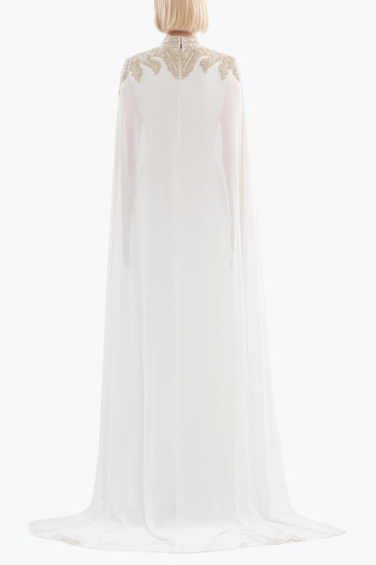 Saiid Kobeisy Embellished Crepe Kaftan