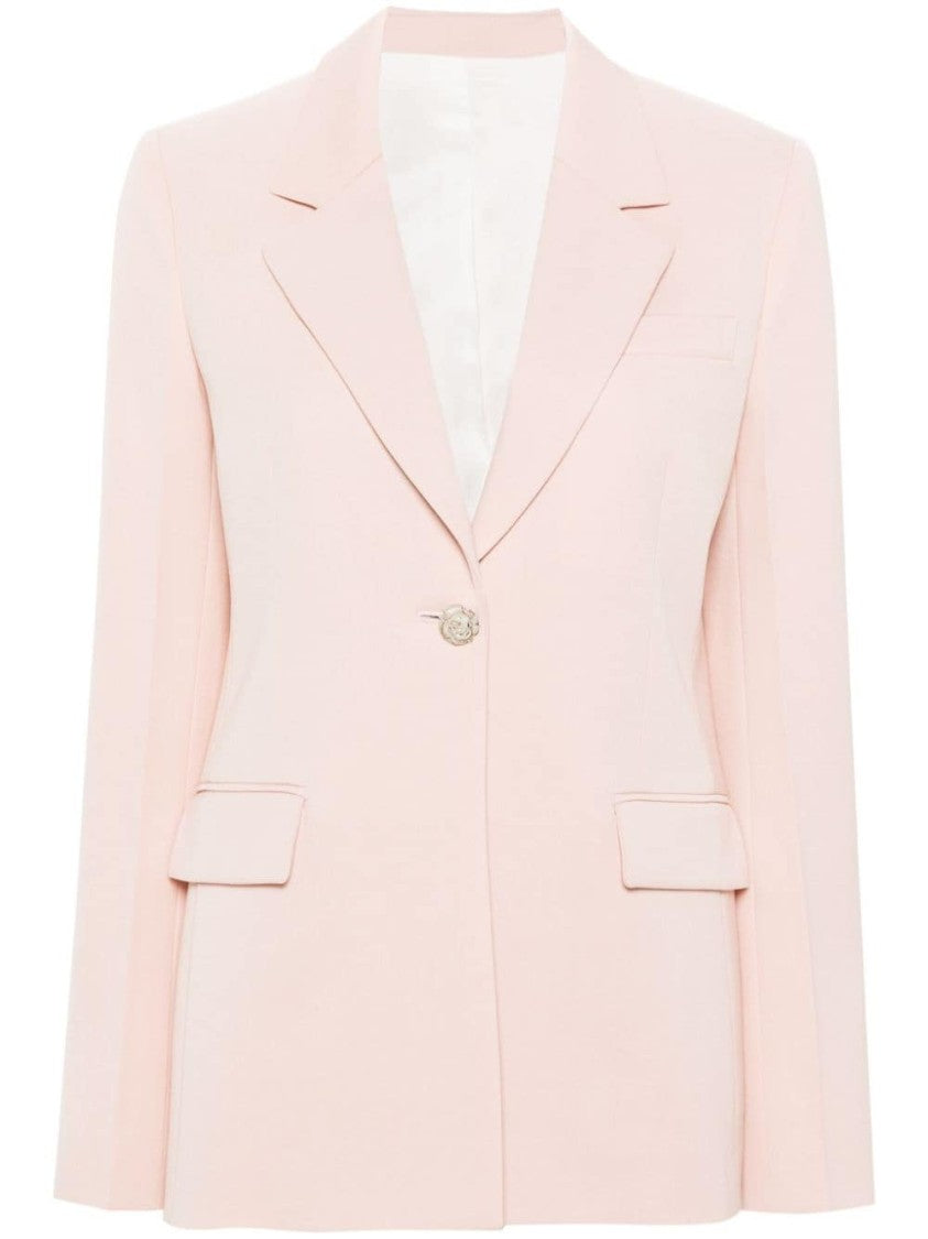 Lanvin Peach Pink Wool Interlock Jacket
