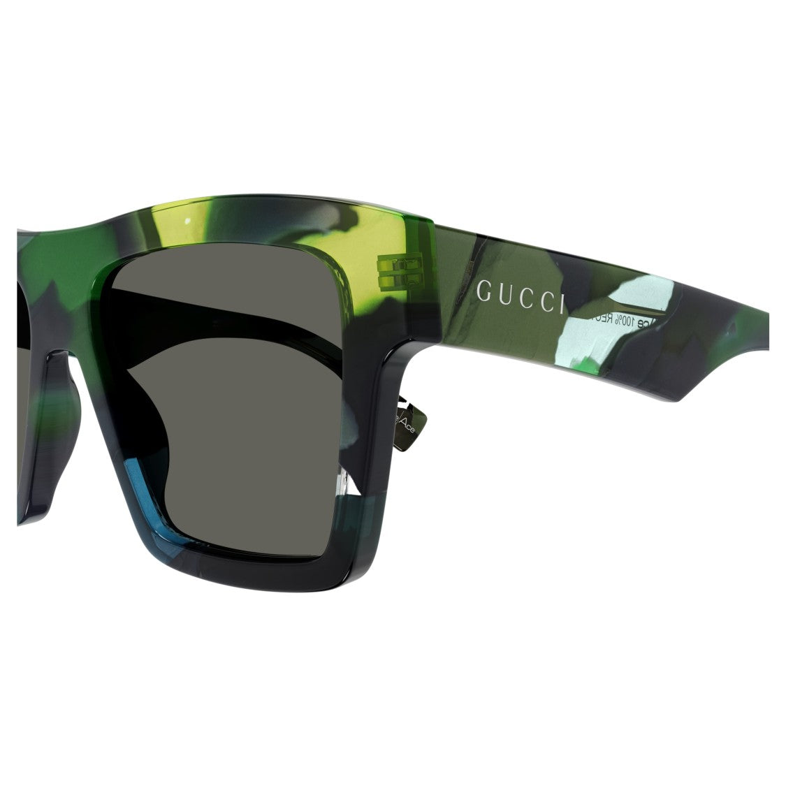 Gucci Gg1623s Oversized Square Frame Camouflage Sunglasses