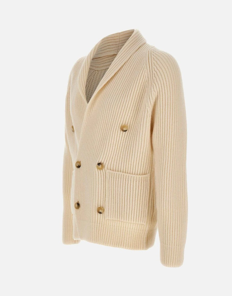 Paolo Fiorillo Capri Double-Breasted Shawl Collar Cardigan