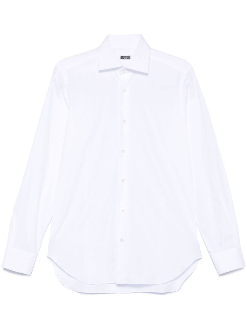 Barba Tailored White Shirt With Crisp Collar