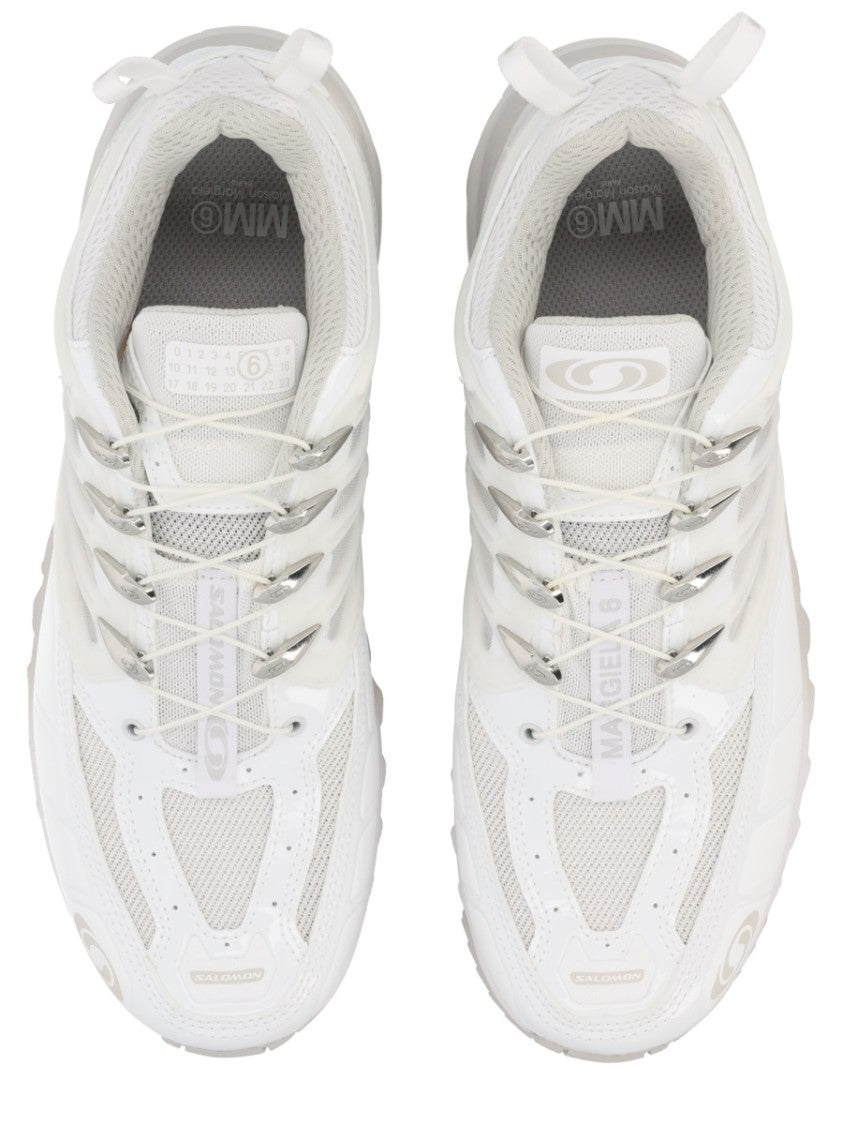 Mm6 By Maison Margiela X Salomon White Polyamide-Blend Acs Pro Sneakers