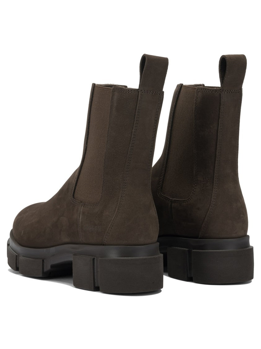 Copenhagen Leather-Rubber Ankle Boots