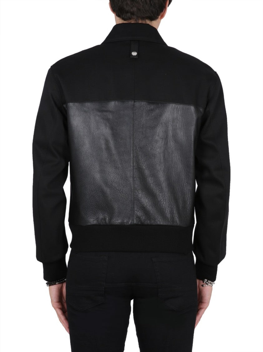Alexander Mcqueen Leather Bomber Jacket