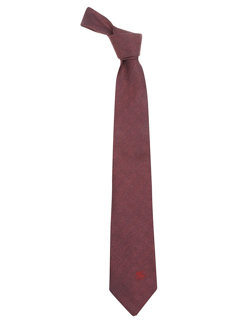 Etro Cotton-Silk Blend Textured Tie