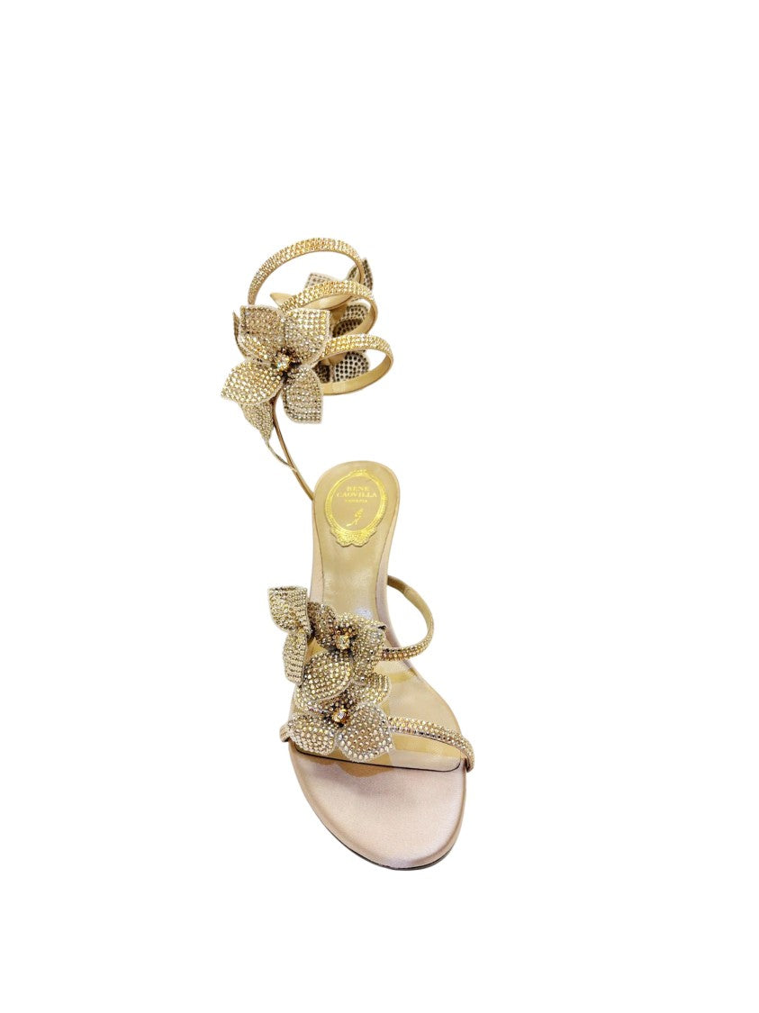 René Caovilla Floriane Beige Sandal 80