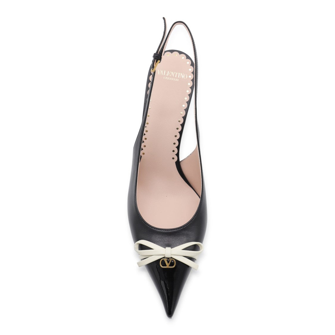 Valentino Garavani Black Leather Pumps