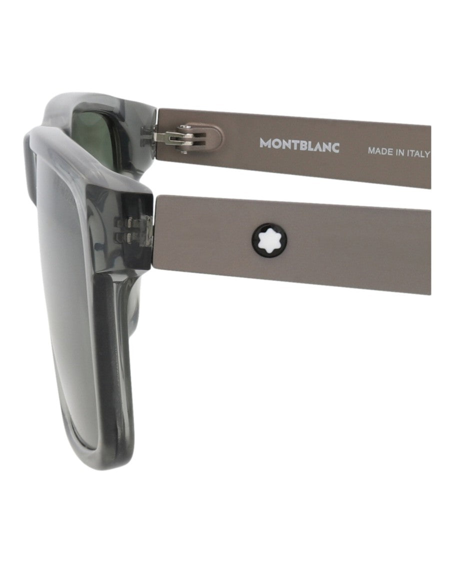 Montblanc Square-Frame Recycled Acetate Sunglasses