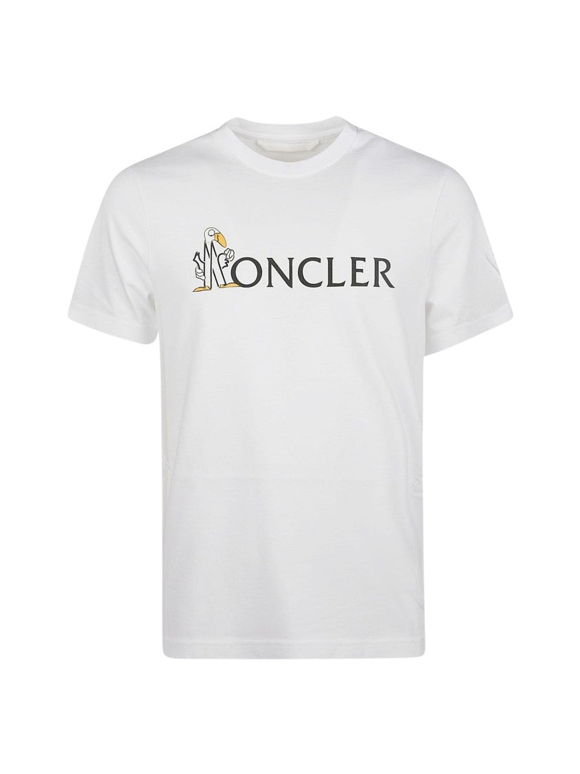 Moncler Ss Short-Sleeve Cotton Printed T-Shirt