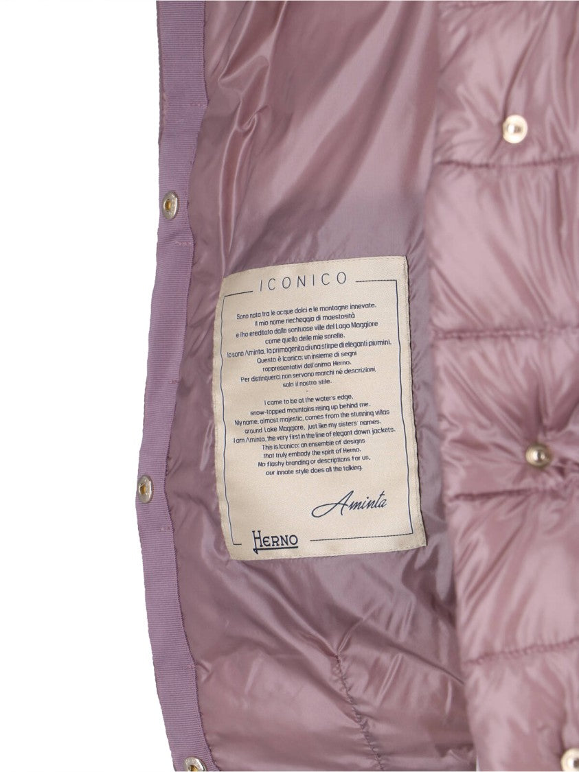 Herno Aminta Puffer Jacket – Pink