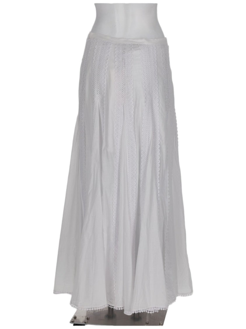 Charo Ruiz Ibiza Vertical Lace Trim Panel Maxi Skirt