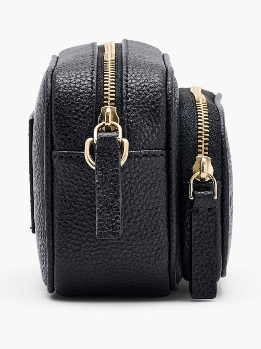 Marc Jacobs Structured Black Crossbody Bag With Bold Logo