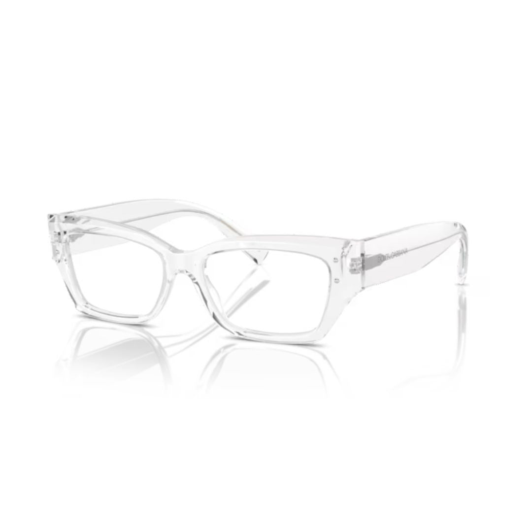 Dolce & Gabbana 0Dg3387 Transparent Acetate Rectangular Sunglasses