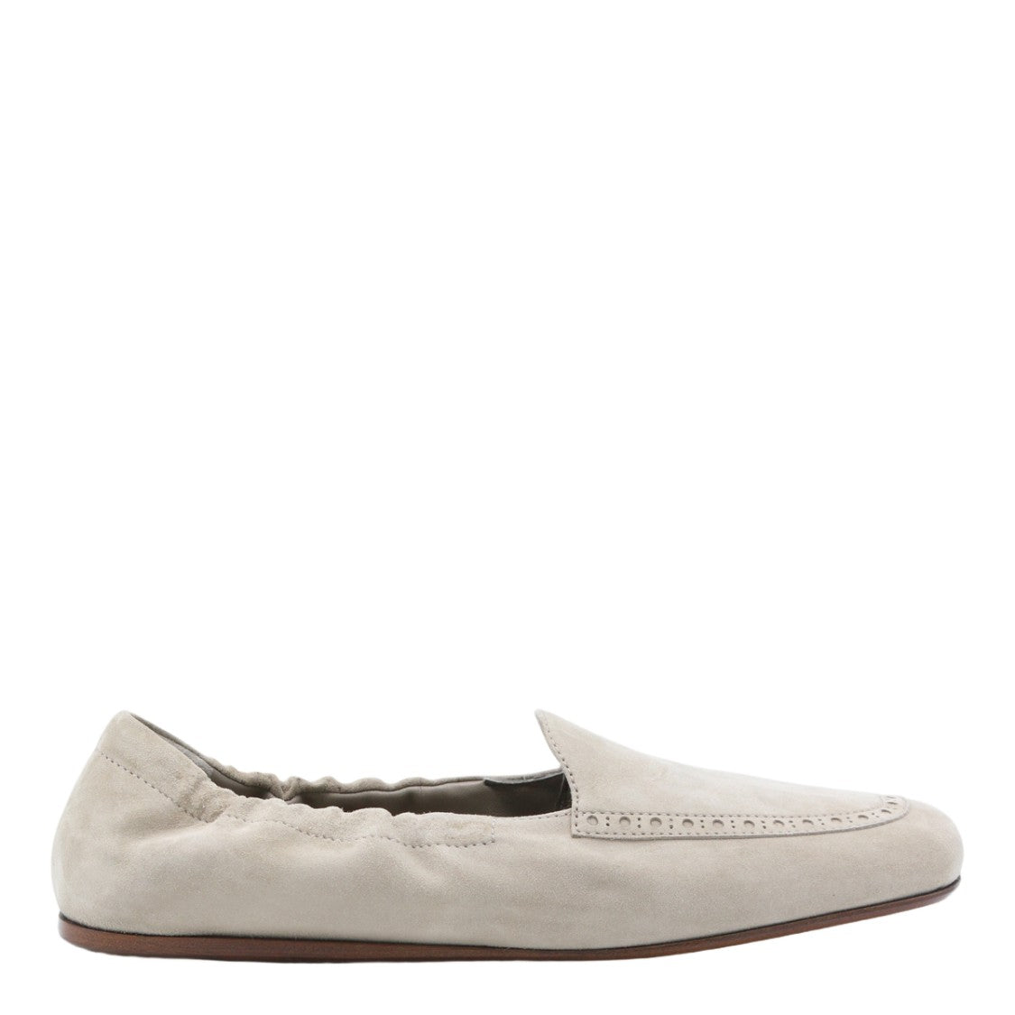 Church's Perforated Suede Flat Shoes With Elasticized Back