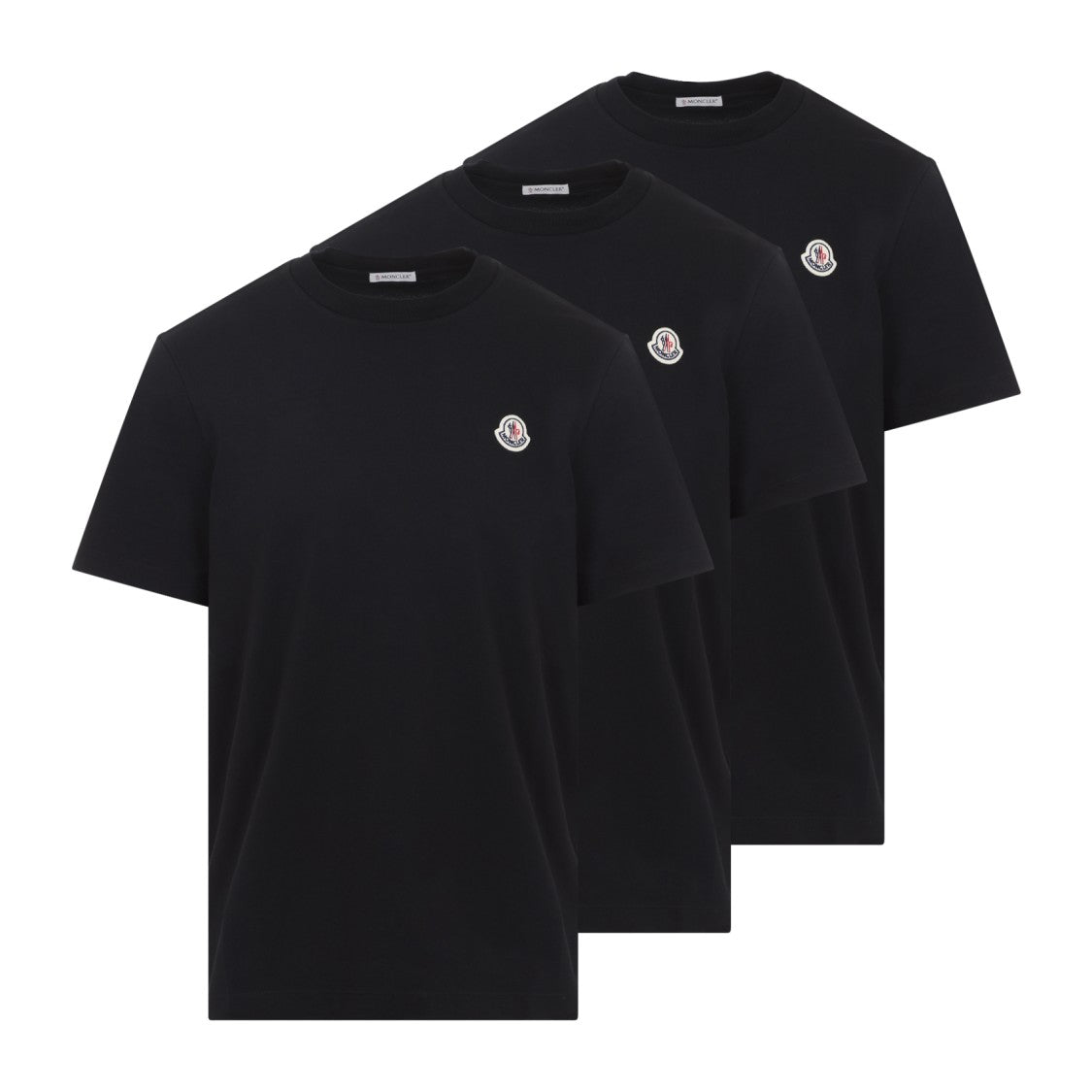 Moncler Black Cotton Short Sleeves T-Shirt
