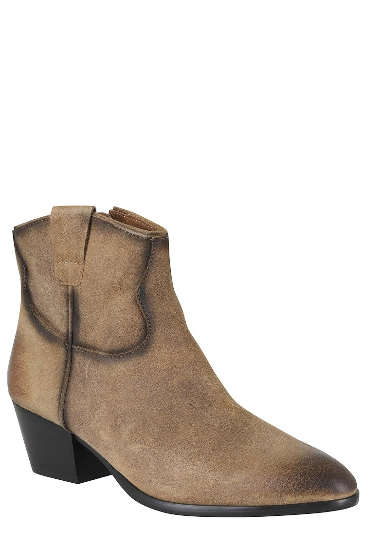 Ash Fandango Fame Oily Suede Ankle Boots