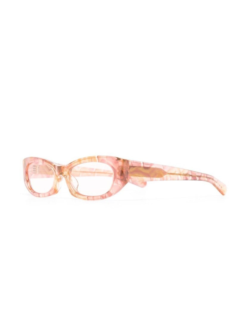 Flatlist Rose Pink Square-Frame Glasses