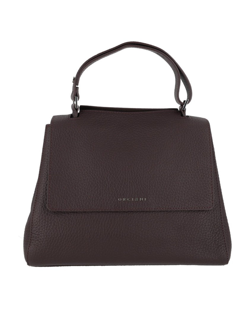 Claudio Orciani Brown Sveva Soft Medium Calf Leather Shoulder Bag