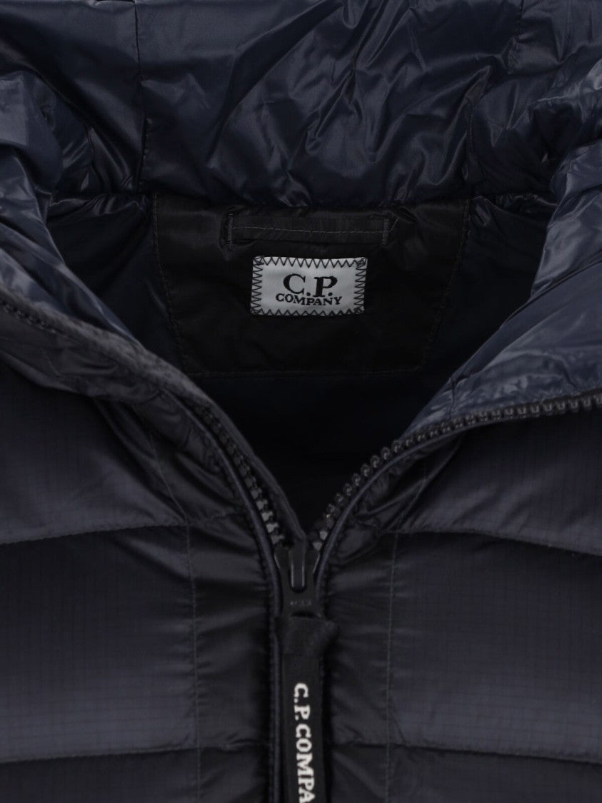 C.P. Company Logo Puffer Jacket – Blue