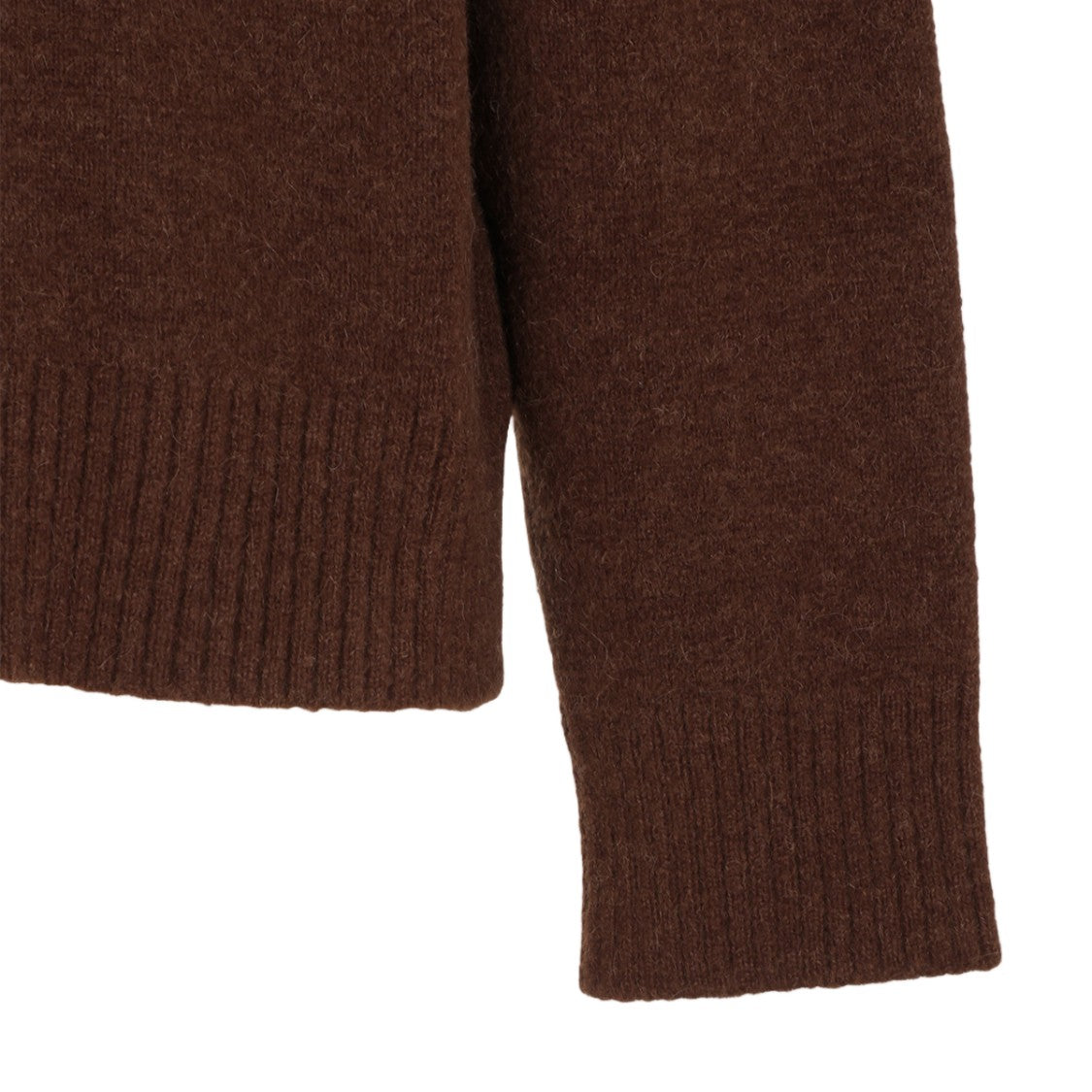 Ami Paris Brown Heart Logo Polo Shirt