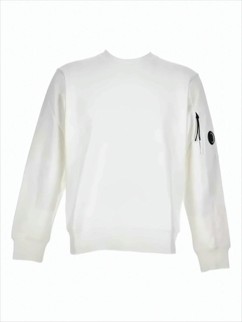 C.P. Company Long-Sleeve Minimalist Cotton T-Shirt With Zippered Pocket