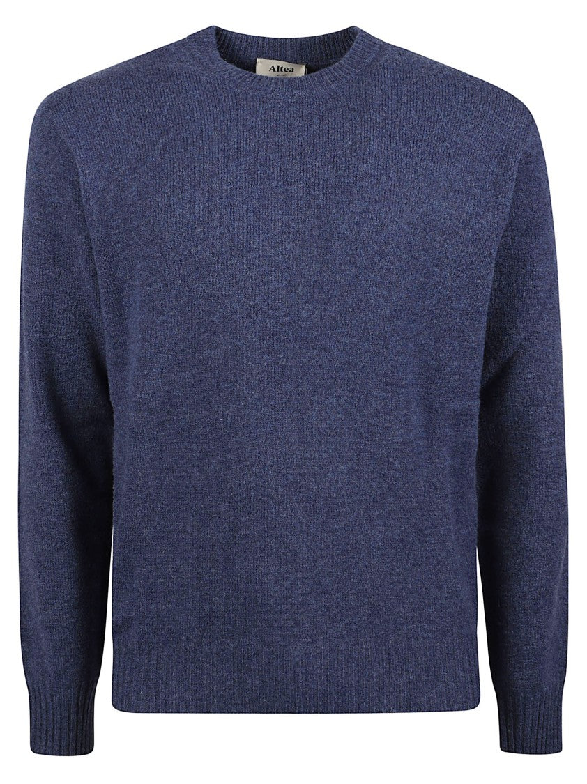 Altea Round Neck Fine Knit Virgin Wool Sweater