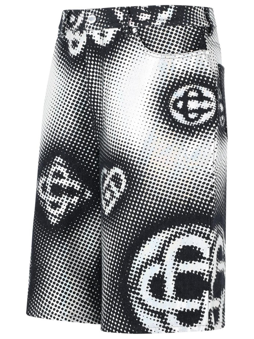 Casablanca 'Perlescent' Cotton Bermuda Shorts