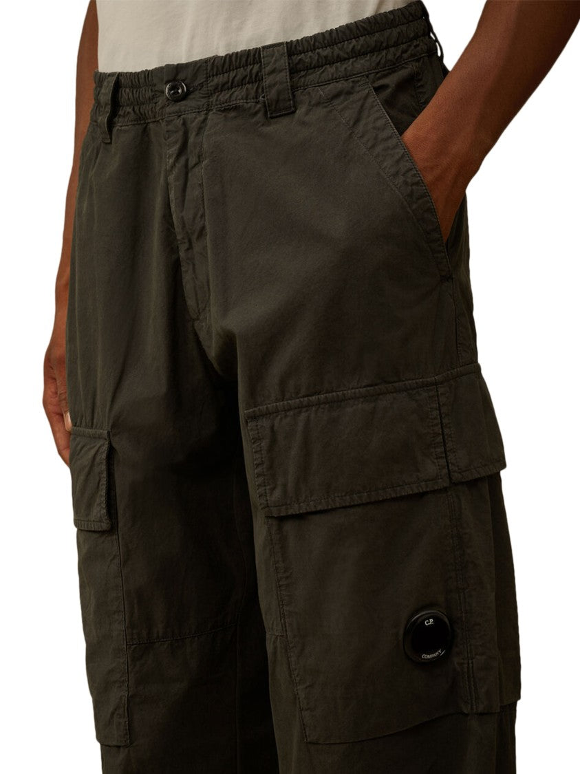C.P. Company Relaxed Fit Grey Cargo Pants With Flap Pockets