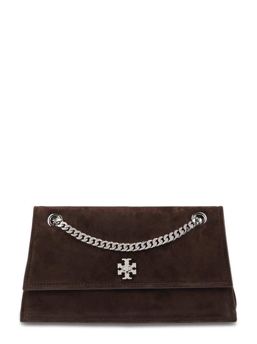 Tory Burch Turnlock Suede Shoulder Bag