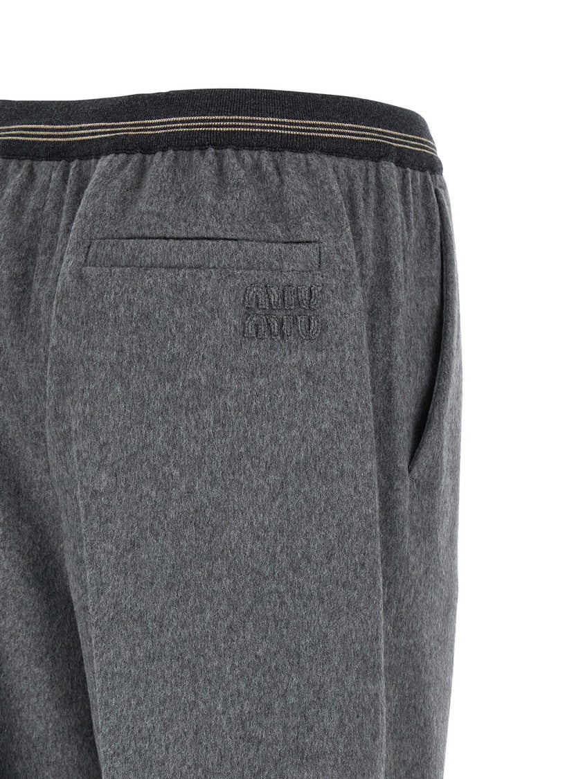 Miu Miu Velour Wool Pants
