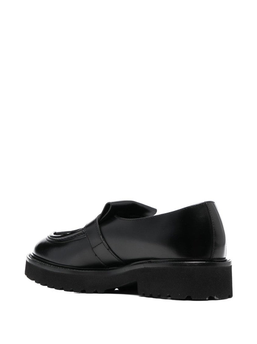 Doucal's Fringed Leather Loafers