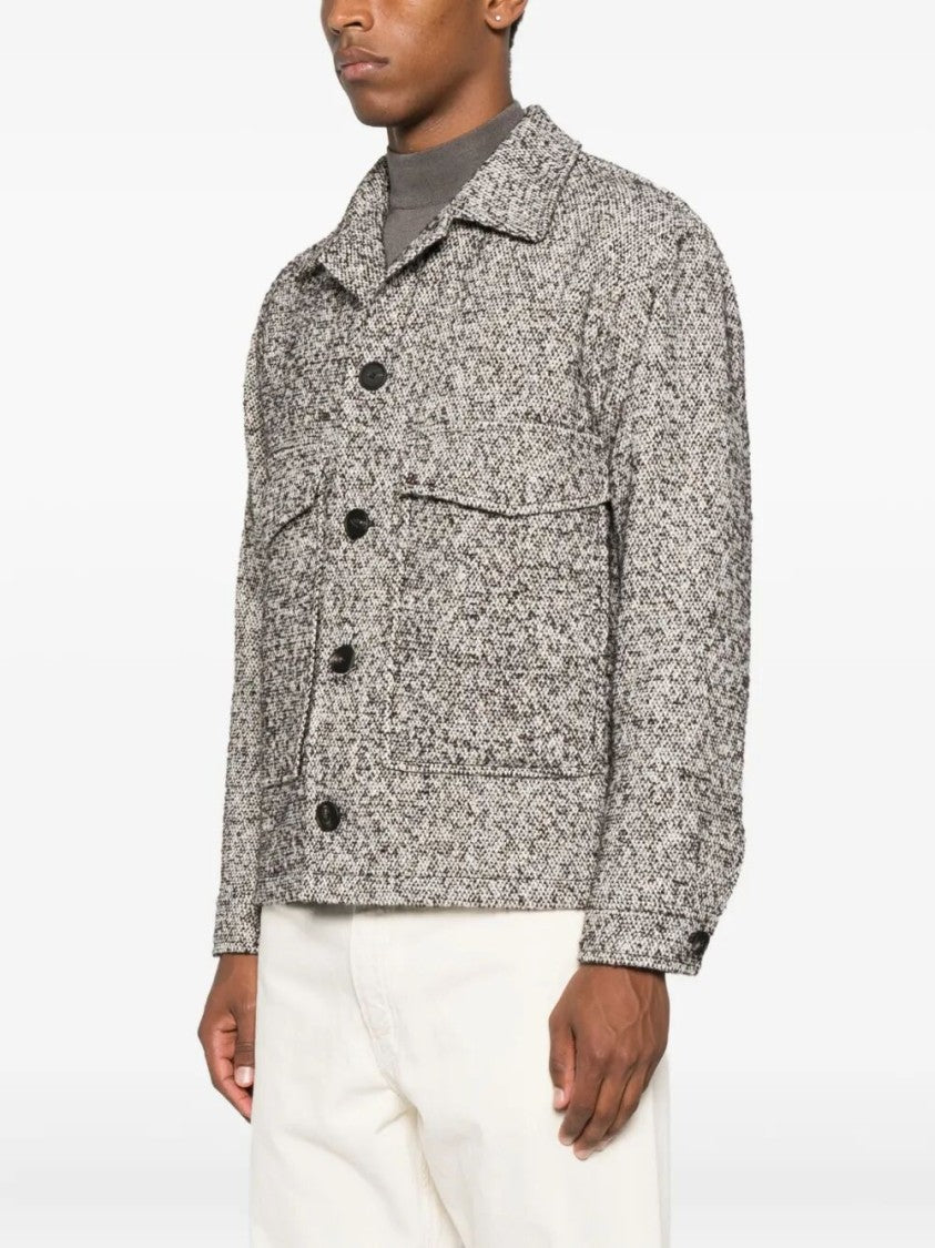 Tagliatore Textured Wool Blend Jacket