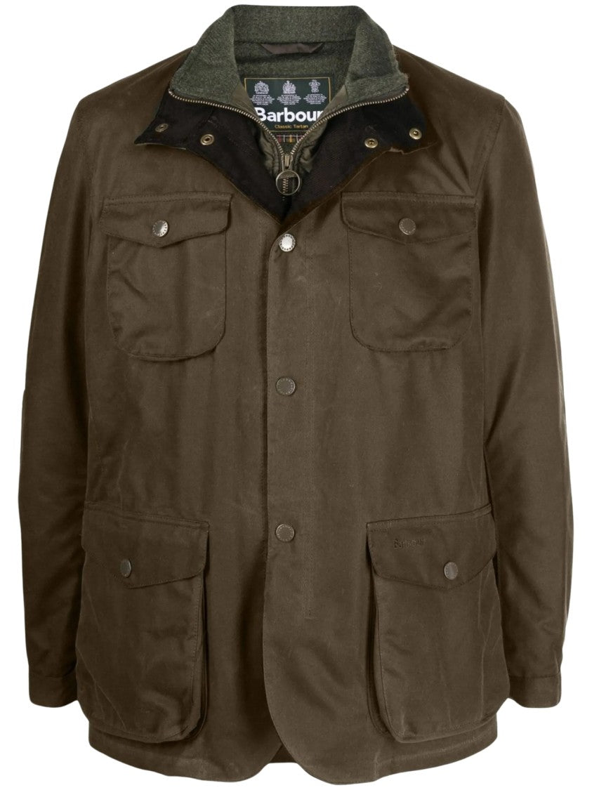 Barbour Ogston High-Neck Waxed Jacket