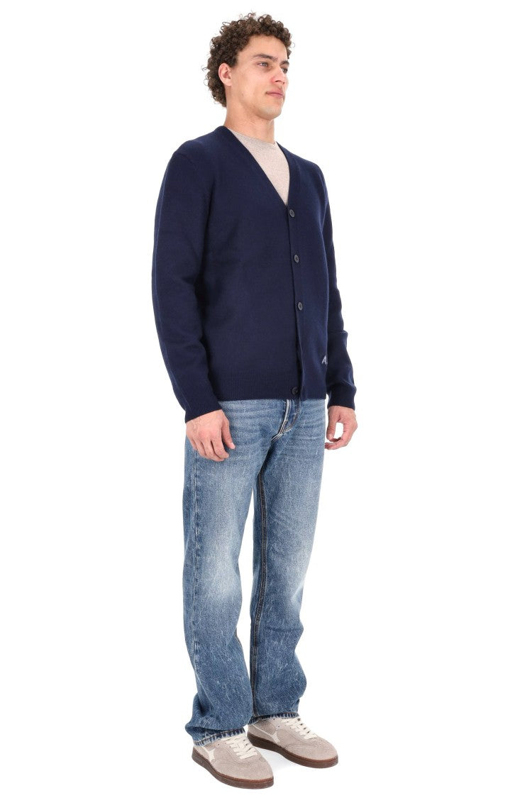 A.P.C. Pure Wool Logo Cardigan